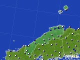 島根県のアメダス実況(風向・風速)(2019年07月11日)