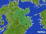大分県のアメダス実況(日照時間)(2019年07月12日)