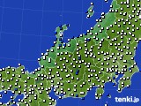 2019年07月12日の北陸地方のアメダス(風向・風速)