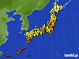 アメダス実況(気温)(2019年07月13日)