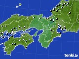 近畿地方のアメダス実況(降水量)(2019年07月14日)