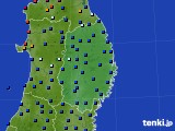 岩手県のアメダス実況(日照時間)(2019年07月14日)
