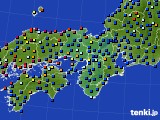 近畿地方のアメダス実況(日照時間)(2019年07月15日)