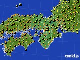 近畿地方のアメダス実況(気温)(2019年07月15日)