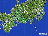 東海地方のアメダス実況(風向・風速)(2019年07月15日)