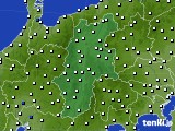 長野県のアメダス実況(風向・風速)(2019年07月15日)