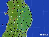 岩手県のアメダス実況(日照時間)(2019年07月16日)