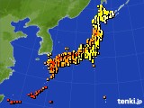 アメダス実況(気温)(2019年07月16日)