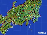関東・甲信地方のアメダス実況(日照時間)(2019年07月17日)