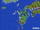九州地方のアメダス実況(日照時間)(2019年07月17日)