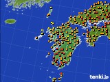2019年07月17日の九州地方のアメダス(気温)