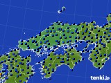 2019年07月18日の中国地方のアメダス(日照時間)