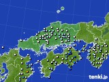 中国地方のアメダス実況(降水量)(2019年07月19日)