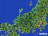 北陸地方のアメダス実況(日照時間)(2019年07月19日)