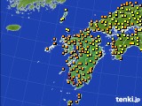 2019年07月19日の九州地方のアメダス(気温)