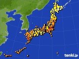 アメダス実況(気温)(2019年07月19日)