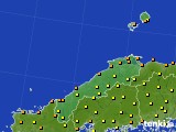 島根県のアメダス実況(気温)(2019年07月19日)