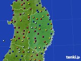 岩手県のアメダス実況(日照時間)(2019年07月20日)