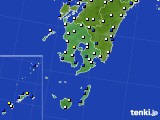 2019年07月20日の鹿児島県のアメダス(風向・風速)
