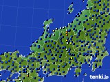 北陸地方のアメダス実況(日照時間)(2019年07月21日)