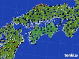四国地方のアメダス実況(日照時間)(2019年07月22日)