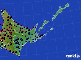 道東のアメダス実況(日照時間)(2019年07月22日)