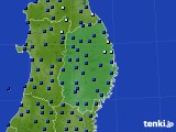 岩手県のアメダス実況(日照時間)(2019年07月22日)