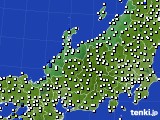 北陸地方のアメダス実況(風向・風速)(2019年07月22日)