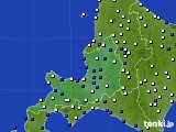 2019年07月22日の道央のアメダス(風向・風速)