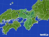 近畿地方のアメダス実況(降水量)(2019年07月23日)