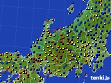 北陸地方のアメダス実況(日照時間)(2019年07月23日)