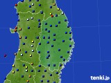 岩手県のアメダス実況(日照時間)(2019年07月23日)