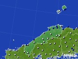 島根県のアメダス実況(風向・風速)(2019年07月23日)