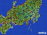 関東・甲信地方のアメダス実況(日照時間)(2019年07月24日)