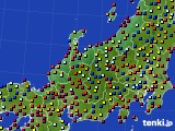 北陸地方のアメダス実況(日照時間)(2019年07月24日)