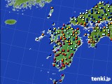 2019年07月24日の九州地方のアメダス(日照時間)