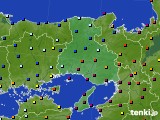 兵庫県のアメダス実況(日照時間)(2019年07月24日)