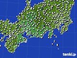 東海地方のアメダス実況(風向・風速)(2019年07月24日)