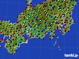 東海地方のアメダス実況(日照時間)(2019年07月25日)
