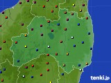 福島県のアメダス実況(日照時間)(2019年07月25日)