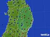 岩手県のアメダス実況(日照時間)(2019年07月26日)