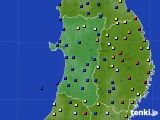 秋田県のアメダス実況(日照時間)(2019年07月26日)