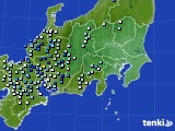 関東・甲信地方のアメダス実況(降水量)(2019年07月27日)