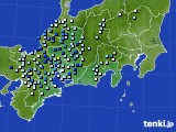 東海地方のアメダス実況(降水量)(2019年07月27日)