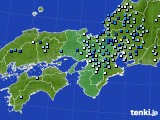 近畿地方のアメダス実況(降水量)(2019年07月27日)