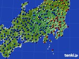 2019年07月27日の関東・甲信地方のアメダス(日照時間)