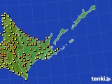 道東のアメダス実況(気温)(2019年07月27日)