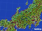 北陸地方のアメダス実況(日照時間)(2019年07月28日)