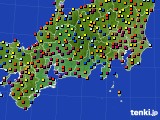 2019年07月28日の東海地方のアメダス(日照時間)