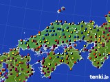 2019年07月28日の中国地方のアメダス(日照時間)